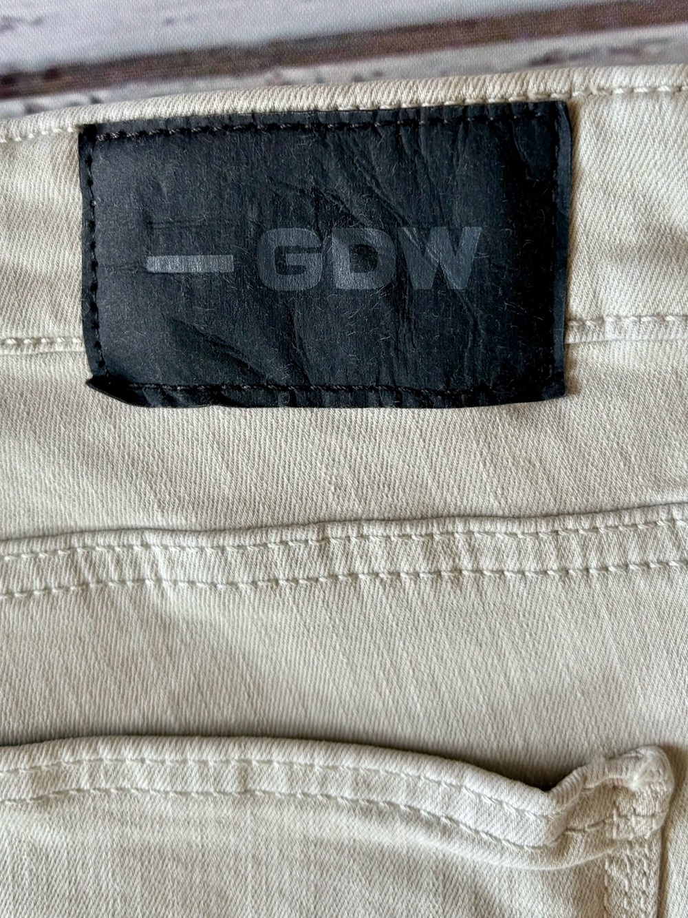 GDW Ride Slim Stretch Jeans 36x32 Beige Slim Fit Denim - Picture 9 of 14